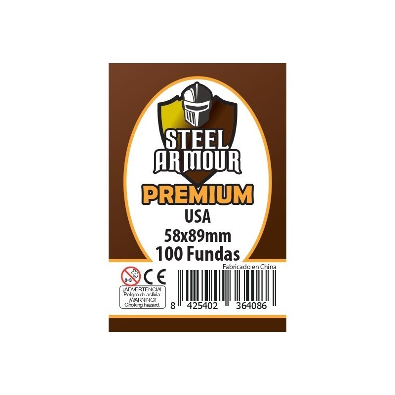 100 Fundas Steel Armour tamaño USA 58x89 PREMIUM