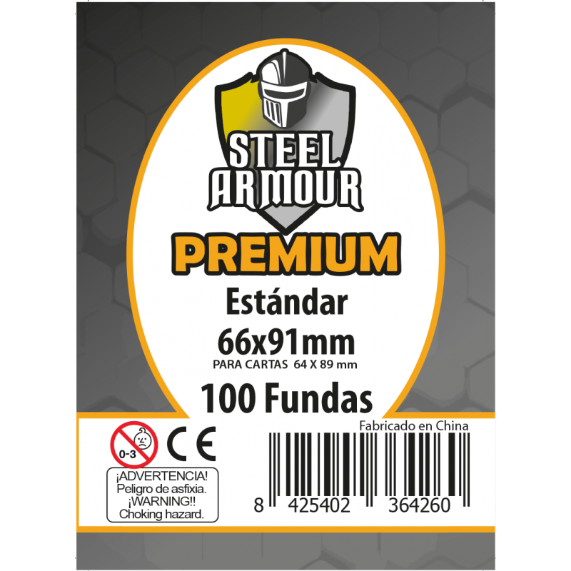 Fundas Steel Armour Estándar Premium 63.5 x 88 mm 100 unidades
