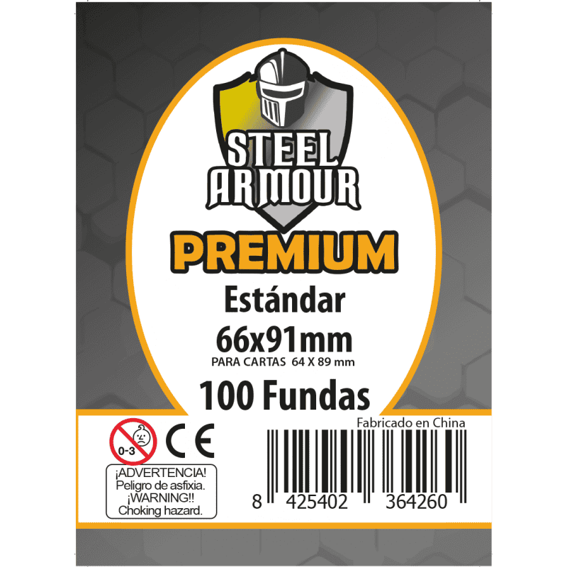 100 Fundas tamaño Estándar Premium (66x91mm)
