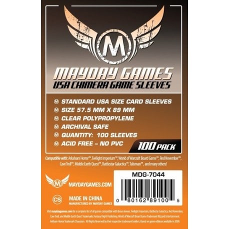 USA Chimera Game Sleeves 57.5 X 89 MM (100 pack)