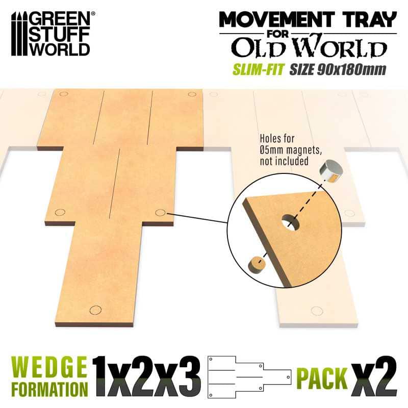 Bandejas de Movimiento DM Old World Slimfit 180x90mm 1x2x3 - Imagen 2