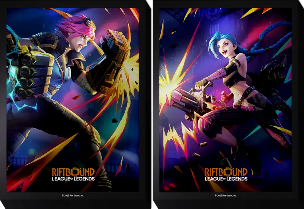 Riftbound: Vendetta art sleeves Vi & Jinx (100)