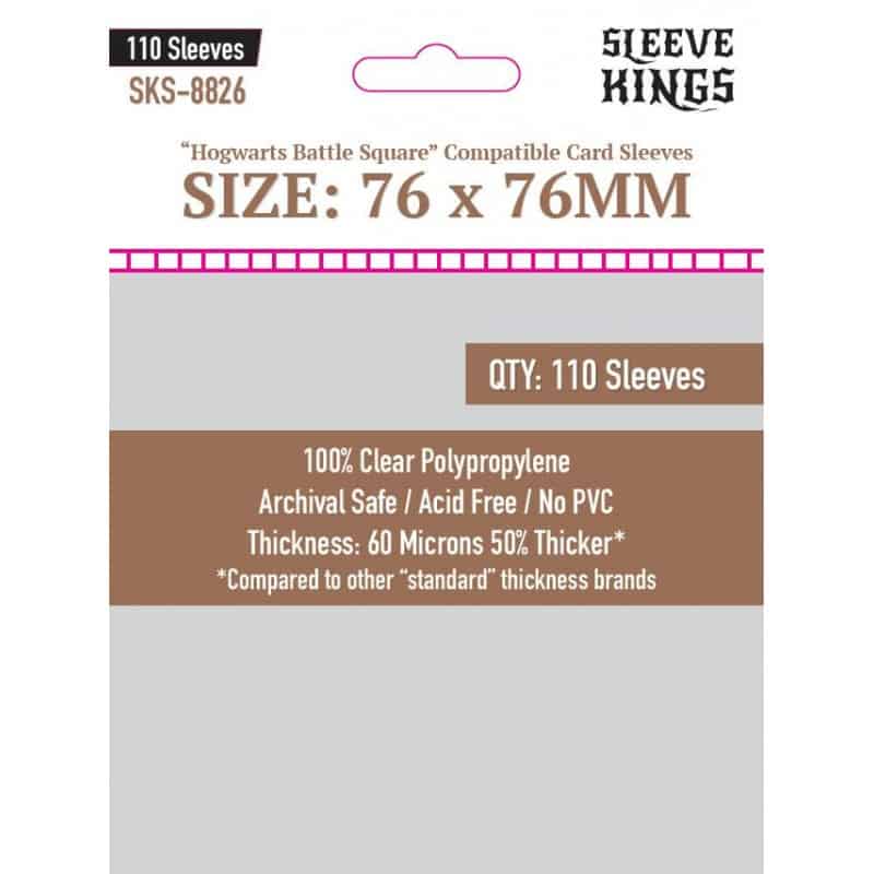 SLEEVE KINGS HOGWARTS BATTLE SQUARE COMPATIBLE SLEEVES (76X76MM)