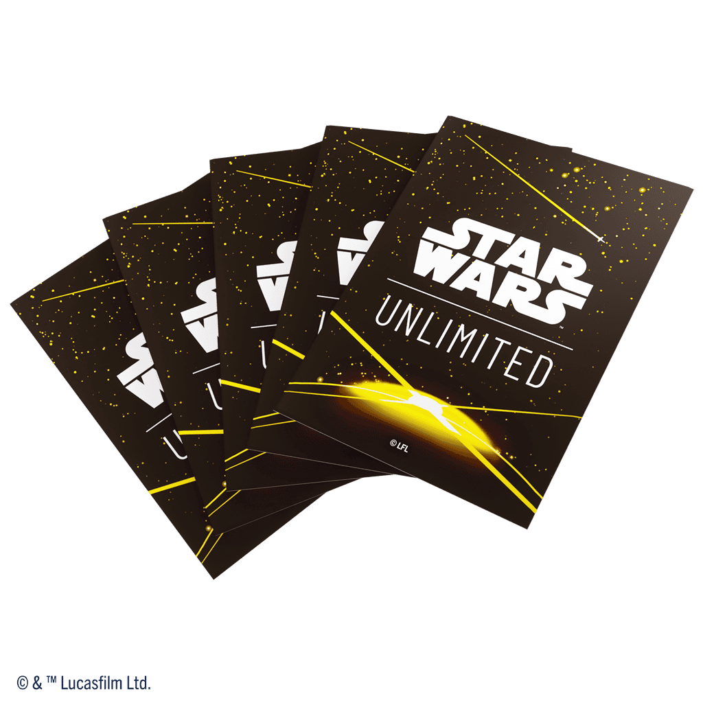 Star Wars: Unlimited Art Sleeves Card Back Yellow - Imagen 3
