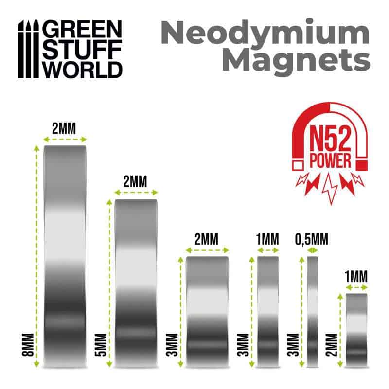 Imanes Neodimio 3x2mm - 100 unidades (N52) - Imagen 2