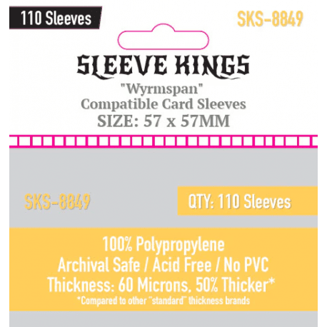 Wyrmspan Compatible Card Sleeves (57x57mm)